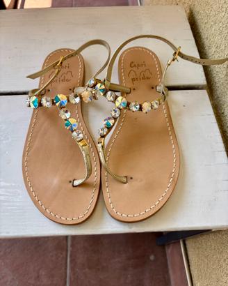 Sandalo gioiello “Capri Pride” con Swarovski