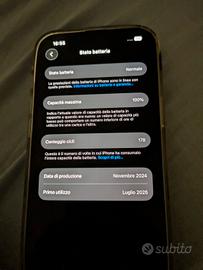 iPhone 16e. in garanzia. scatola. filo. 