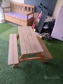 tavolino bambini giardino
