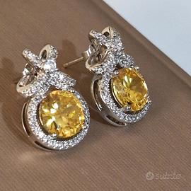 orecchini vintage a pavé 