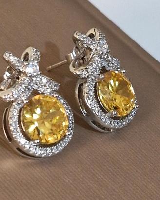 orecchini vintage a pavé 