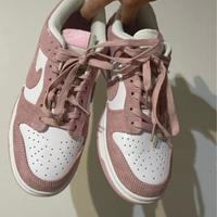 Nike Dunk rosa velluto e bianco - n.40
