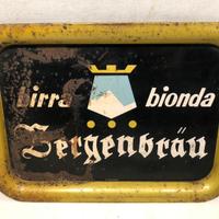 Insegna targa vassoio BIRRA BIONDA BERGENBRAU