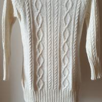maglione a maglia bianco