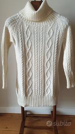 maglione a maglia bianco