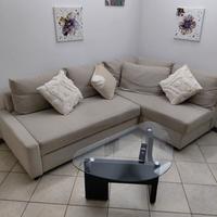 DIVANO LETTO AD ANGOLO CON CONTENITORE