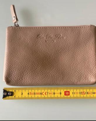 Portafoglio/ pochette beige.