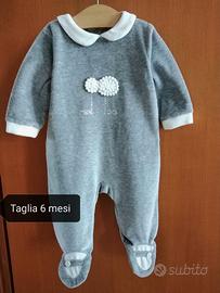 tutina in ciniglia taglia 6 mesi