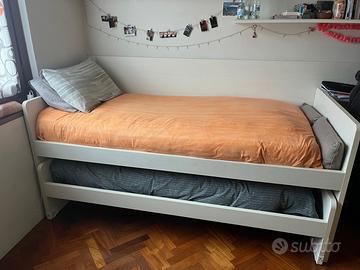 Letto Singolo con Secondo Letto Estraibile