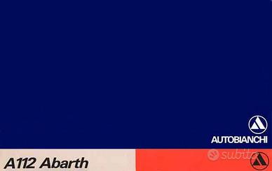 Autobianchi A 112 Abarth 58 cv_brochure vintage