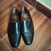 SCARPE NERE  42 fatte a mano INGLESE