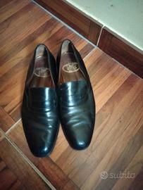 SCARPE NERE  42 fatte a mano INGLESE