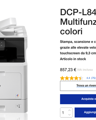 Brother DCPL8410CDW – NUOVA ancora imballata