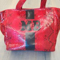 BORSA MIA BAG PITONATA ROSSA
