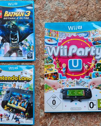 Lotto 3 giochi Nintendo Wii U