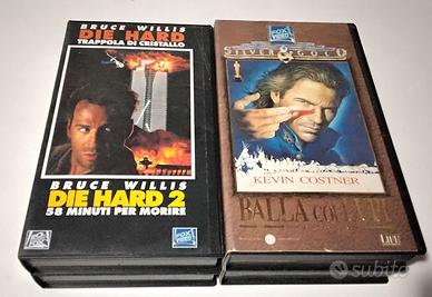 Vhs 3 cofanetti :  K. Costner e Bruce Willis