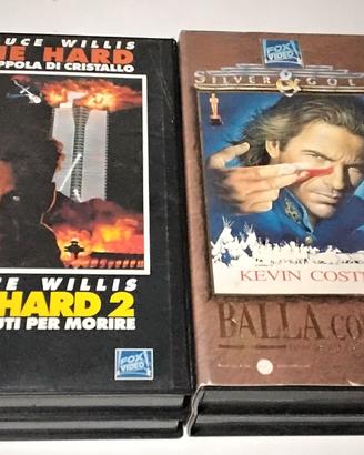 Vhs 3 cofanetti :  K. Costner e Bruce Willis