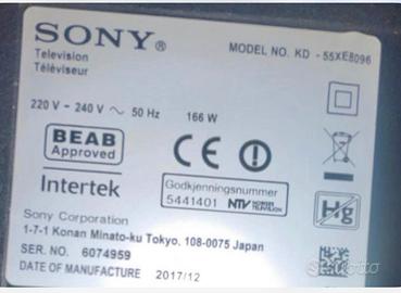 Smart tv sony 55 pollici android 4k