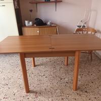 tavolo a libro in legno