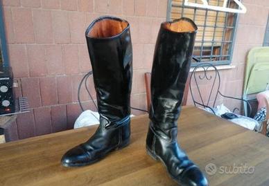 stivali alti uomo in cuoio 