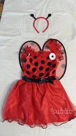 Carnevale vestito da coccinella eta' 5/6 anni