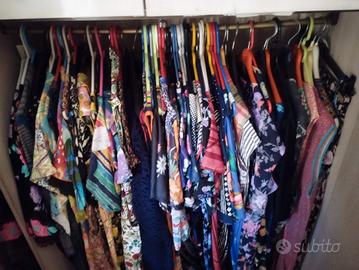 Stock vestiti estivi varie fantasie oltre 60 capi