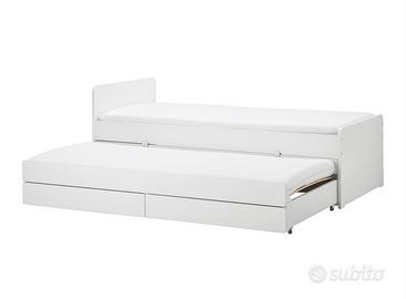 Letto singolo con letto extra estraibile + 2 cass