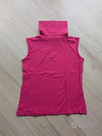 Top lupetto smanicato fucsia NDM - Veste taglia S