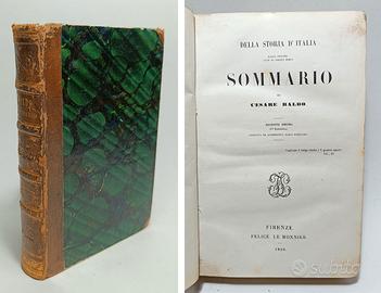 SOMMARIO. DELLA STORIA D'ITALIA DALLE ORIGINI...