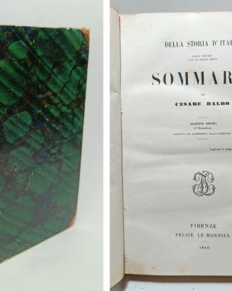 SOMMARIO. DELLA STORIA D'ITALIA DALLE ORIGINI...