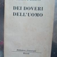 Libro usato. Dei doveri dell'uomo. GiuseppeMazzini