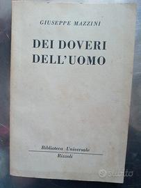 Libro usato. Dei doveri dell'uomo. GiuseppeMazzini
