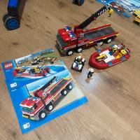 LEGO 7213 - Autogru e gommone dei pompieri