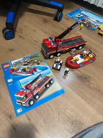 LEGO 7213 - Autogru e gommone dei pompieri