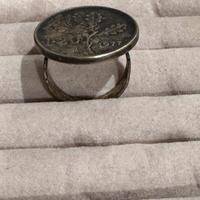 Anello con moneta vera