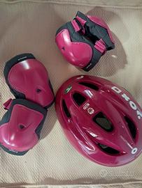 Kit di protezione (casco, paragomiti e ginocchia)