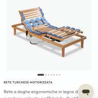 Rete motorizzata con telecomando e materasso