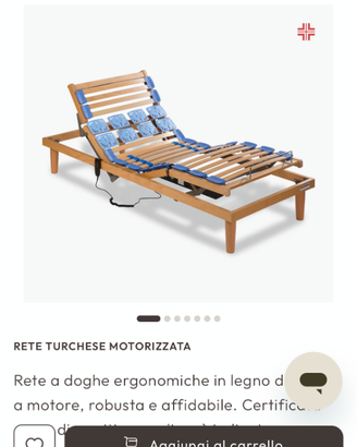 Rete motorizzata con telecomando e materasso