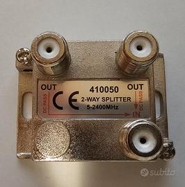 Splitter Antenna 2 Vie 2-2400MHz Sdoppiatore