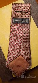 cravatta Christian Dior Monsieur 100% seta