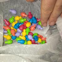 55 pirulini gioco chiodi punte colorate diametro e