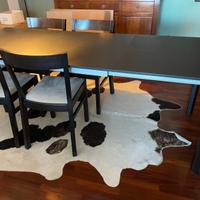 Tavolo della sala elegante allungabile con 6 sedie