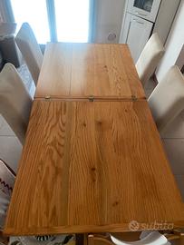 Tavolo da pranzo in faggio naturale