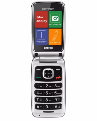 BRONDI CONTENDER BIANCO CELLULARE GSM CON APERTURA
