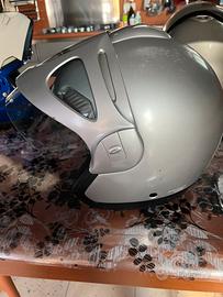 Casco moto usato Nolan color argento
