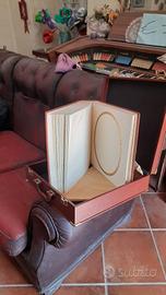 valigia in pelle con libro fotografico i  pelle 