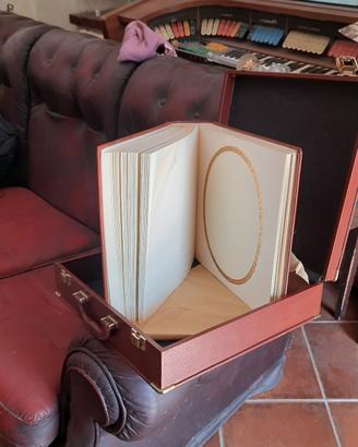 valigia in pelle con libro fotografico i  pelle 