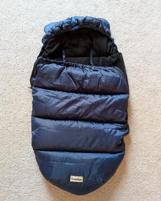 Sacco passeggino Rocket Baby con orecchie blu