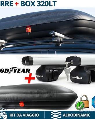 BAULE Box Tetto + BARRE Portatutto JEEP RENEGADE