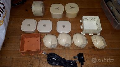 Lotto Stock MATERIALE telefonico spine prese cavi